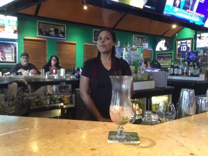 Michelle the professional mixologist at Duffys Visit her when you can, she's great.....